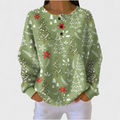 Anneli - Sage Christmas Tree Waffle Henley