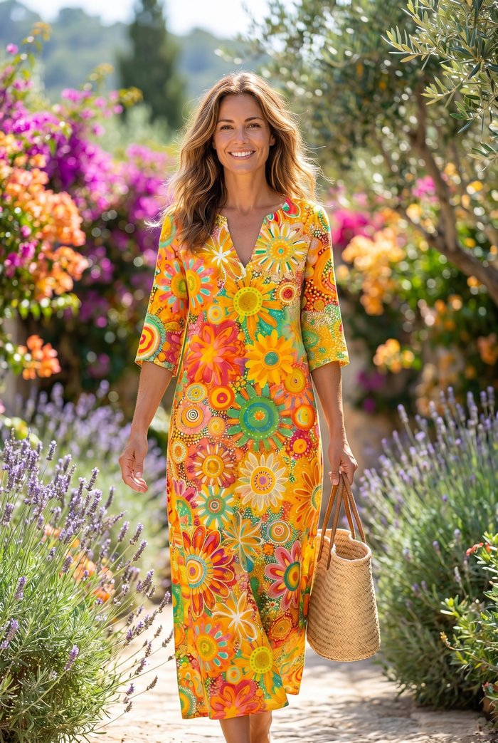 Anouk | Floral Vibrant Maxi Dress
