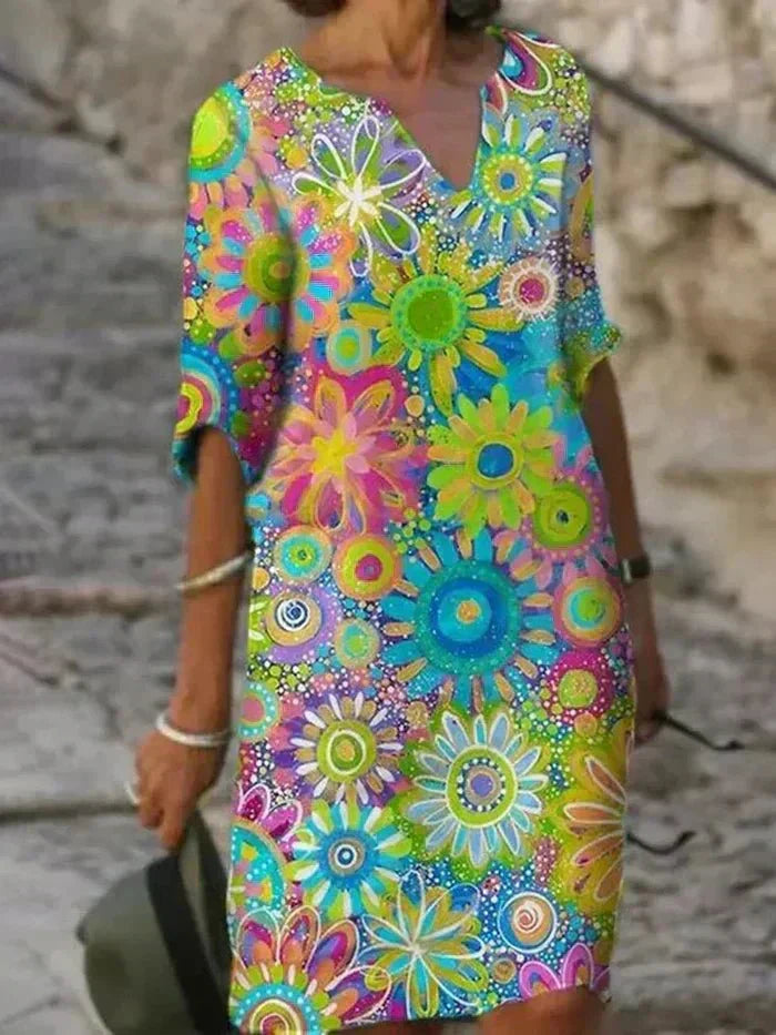 Anouk | Floral Vibrant Maxi Dress