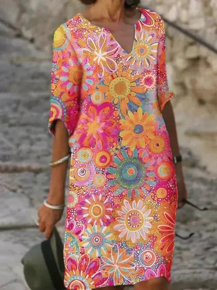Anouk | Floral Vibrant Maxi Dress