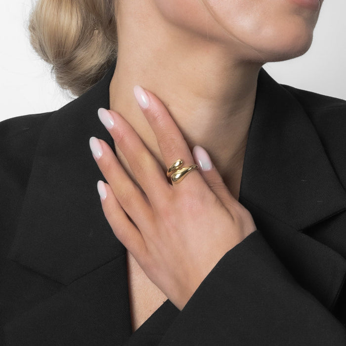 Ansa | Gold-Plated Hug Ring