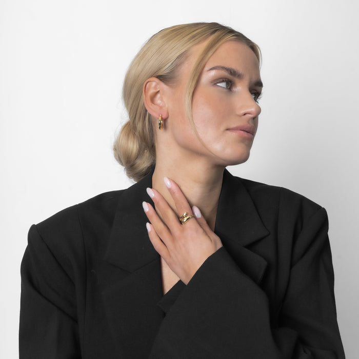 Ansa | Gold-Plated Hug Ring