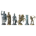 ARCHERS | Solid Metal Chess Pieces | Blue & Bronze | 9.7cm | F10B