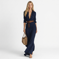 Ariana | Low-Neckline Maxi Dress