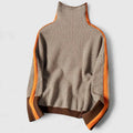Aristea | Jumper Neckline High with Striped in Contrast