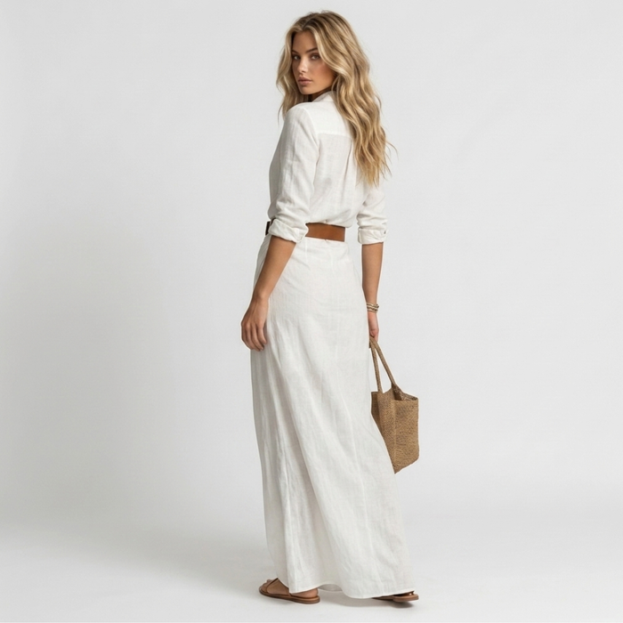Atena | Low-Neckline Maxi Dress