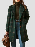 Atenea | Coat Wool Check Green
