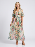 Audrey | Midi Mini Dress-sleeve and Waist Ruched