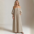 Aura | Linen and Cotton Maxi Dress