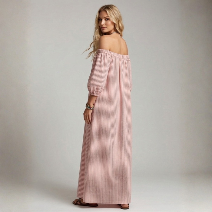 Aura | Linen and Cotton Maxi Dress