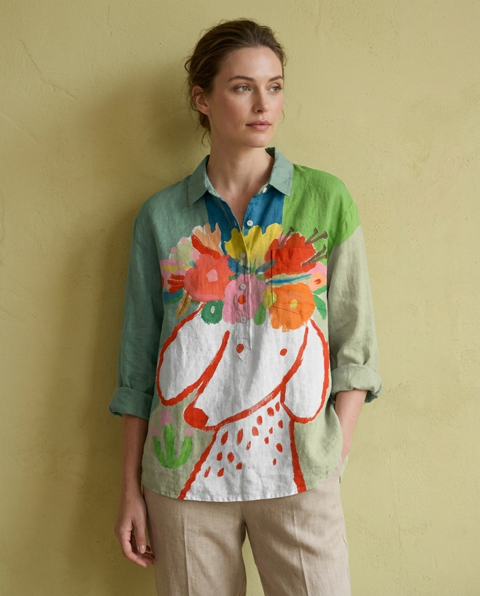 Aurelie | Linen Elegant Summer Blouse