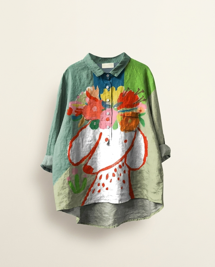 Aurelie | Linen Elegant Summer Blouse