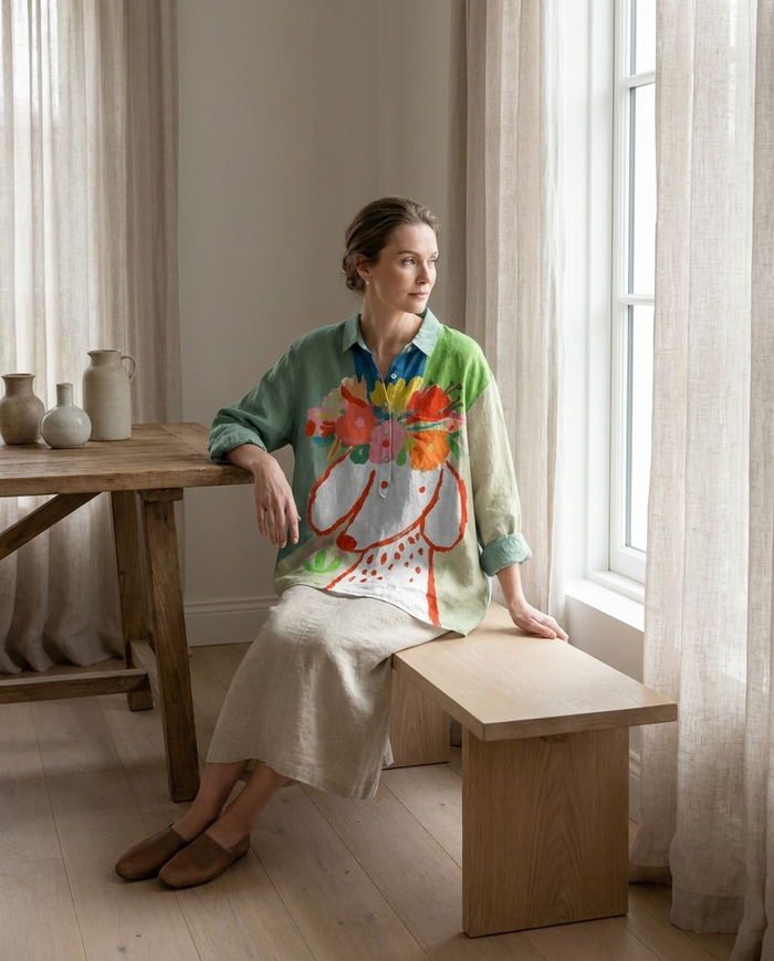 Aurelie | Linen Elegant Summer Blouse