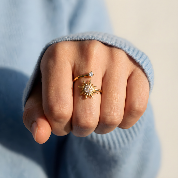Aurora | Gold-Plated Radiant Ring