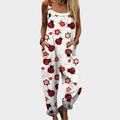 Aurora – Printed Wide-Leg Dungarees