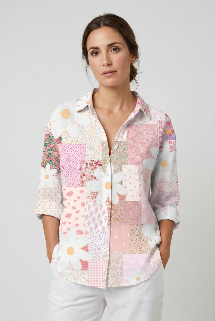 Aurora | With Printed Lightweight Blouse