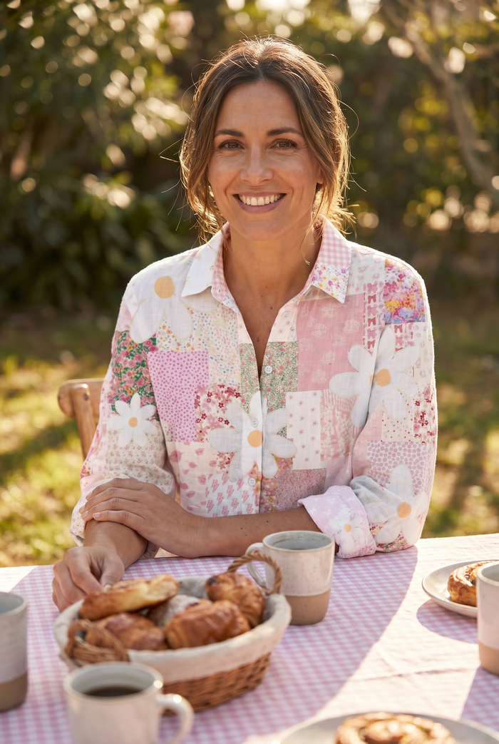 Aurora | With Printed Lightweight Blouse