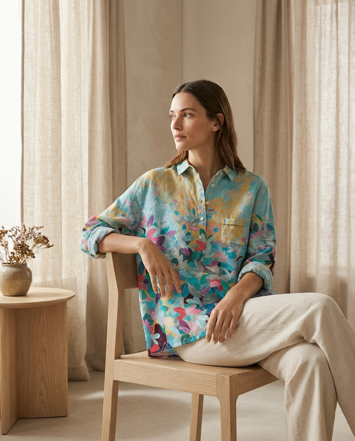 Aurore | Linen Elegant Summer Blouse