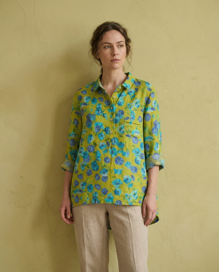 Axelle | Linen Elegant Summer Blouse