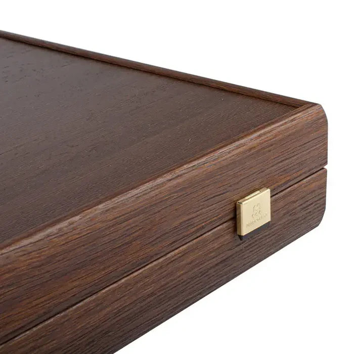 Backgammon | American Wenge | Walnut Burl & Oak Inlay Points | Side Racks | 48cm | BVV1JD