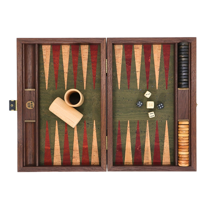 Backgammon | Green Natural Cork | 30cm | BFF3GRE