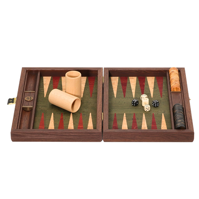 Backgammon | Green Natural Cork | 30cm | BFF3GRE