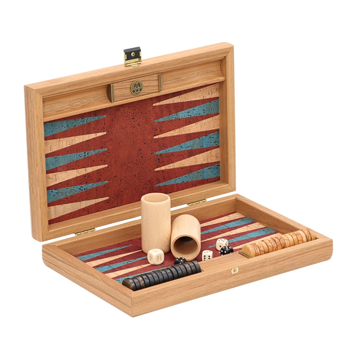Backgammon | Red Natural Cork | 30cm | BFF3RED