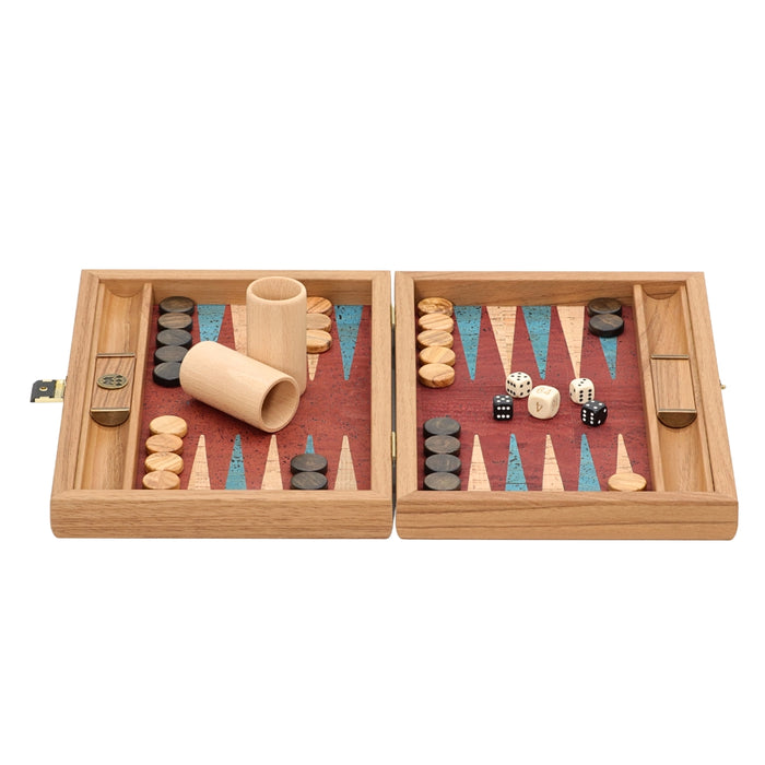 Backgammon | Red Natural Cork | 30cm | BFF3RED