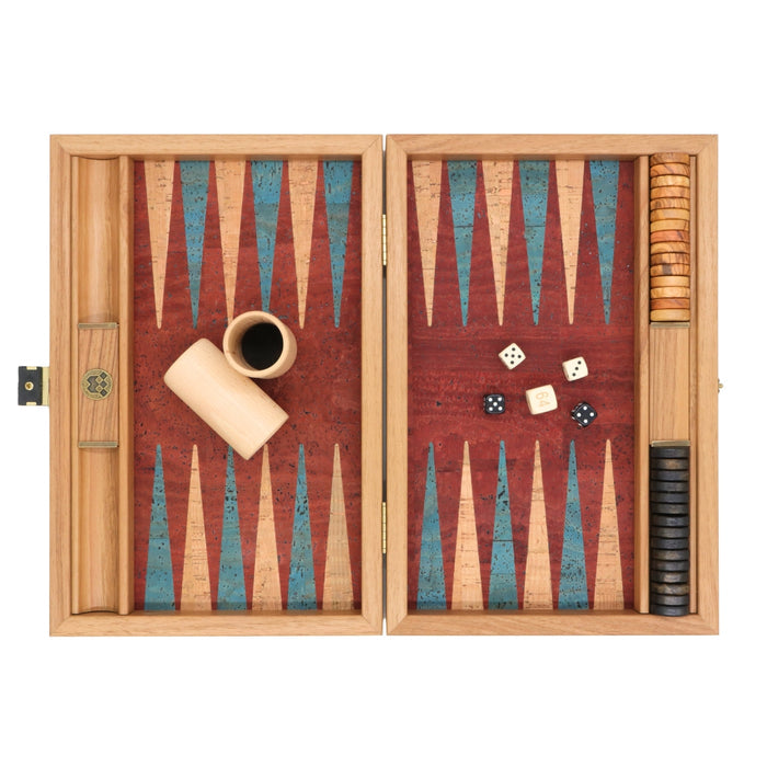 Backgammon | Red Natural Cork | 30cm | BFF3RED