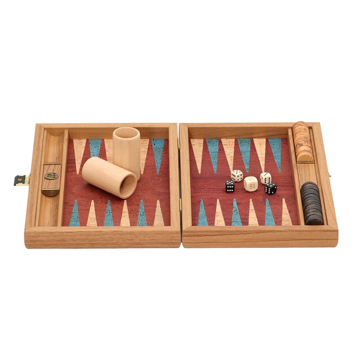 Backgammon | Red Natural Cork | 30cm | BFF3RED