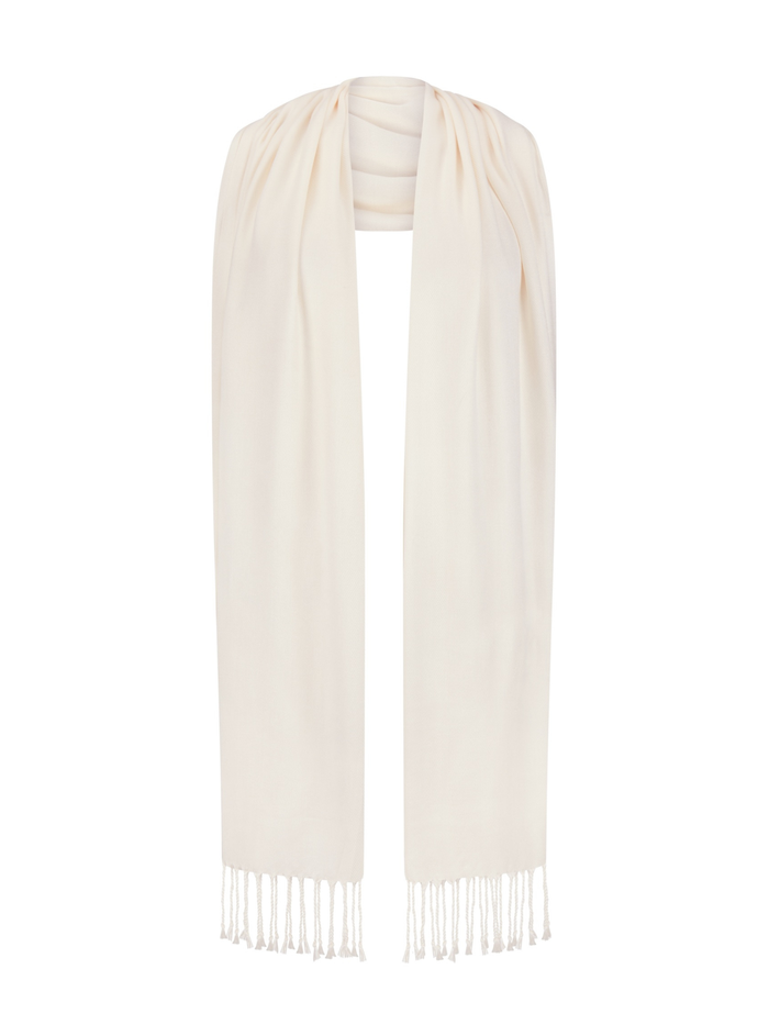 Bamboo Lightweight Scarf - White