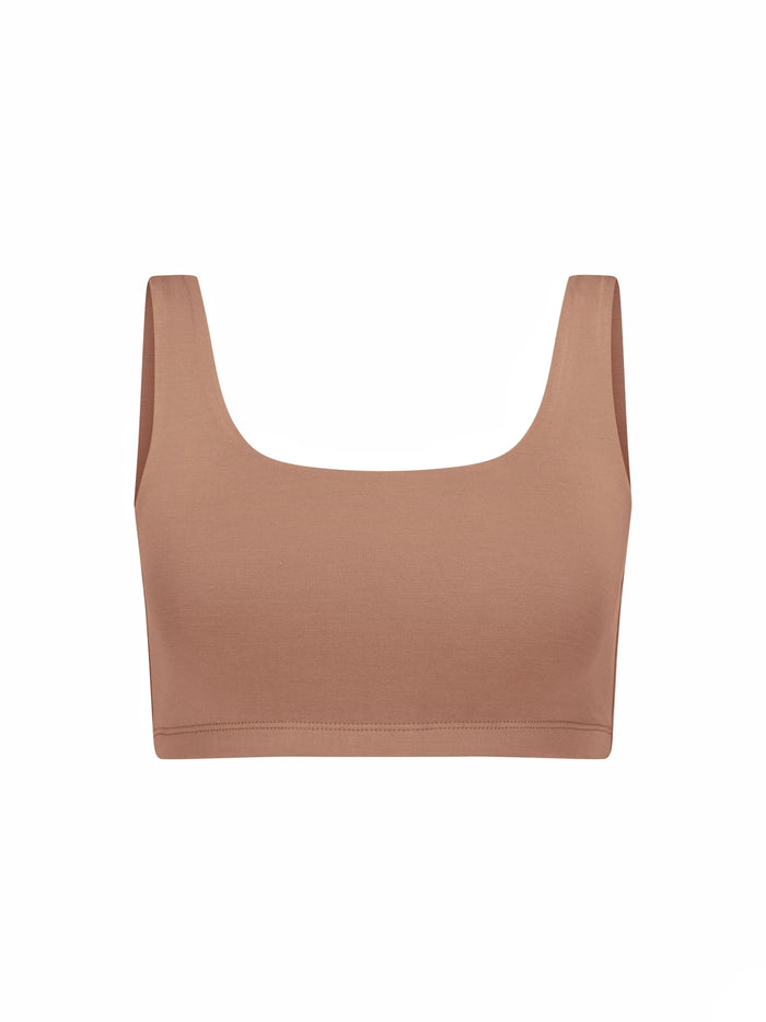 Bamboo Reversible Bra - Toffee