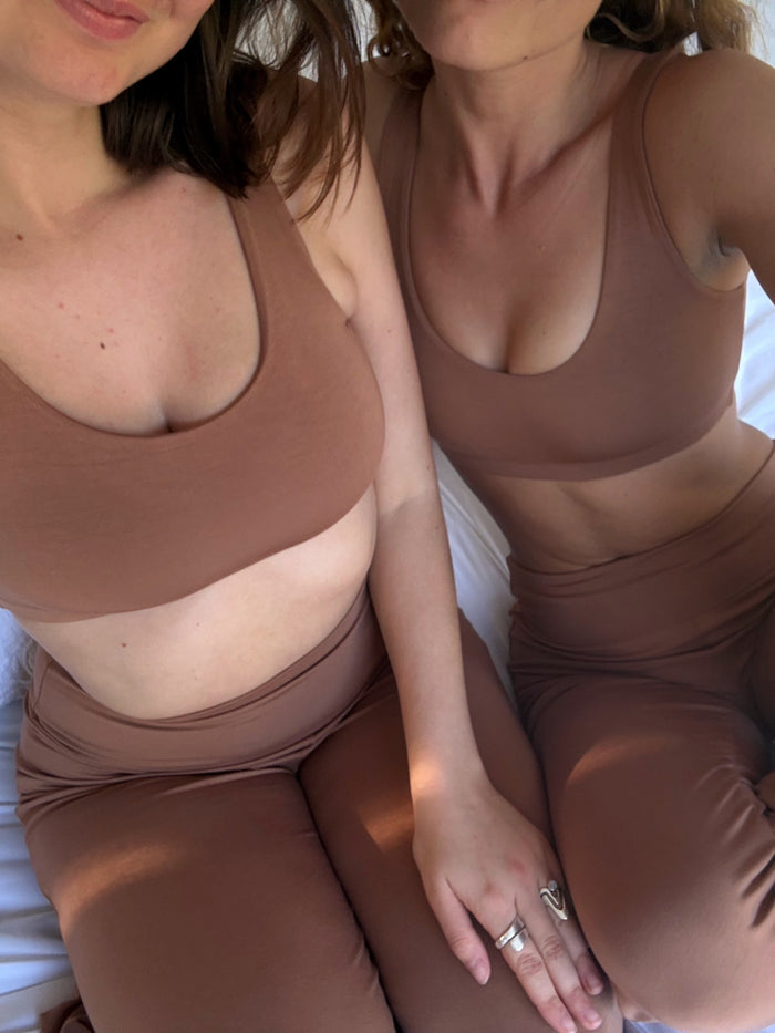 Bamboo Reversible Bra - Toffee