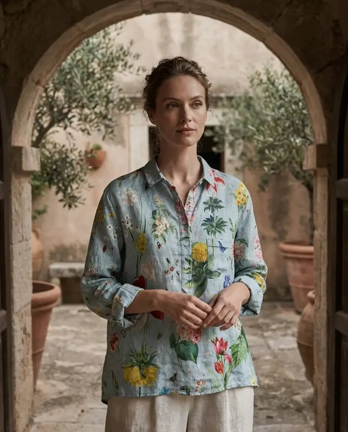 Beatrice | Linen Elegant Summer Blouse