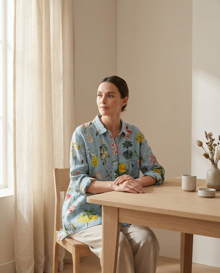 Beatrice | Linen Elegant Summer Blouse