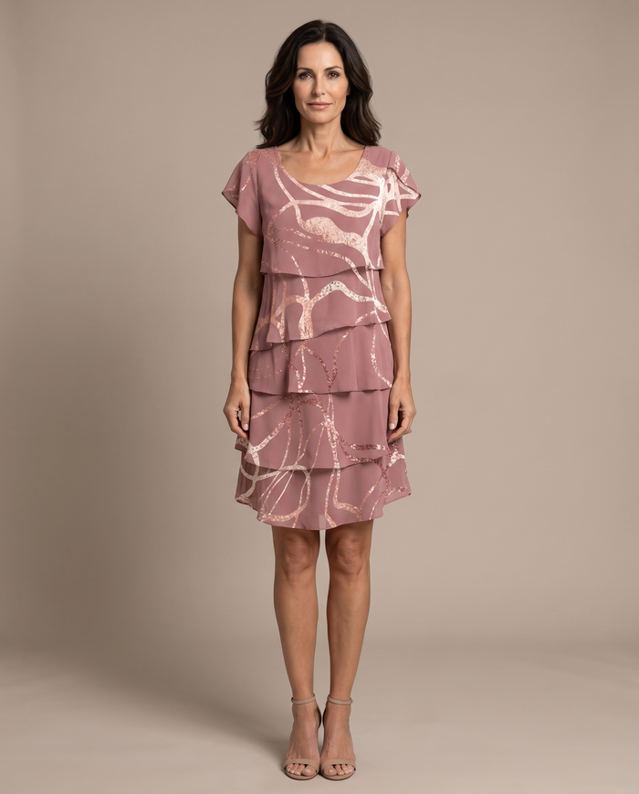 Beatrice defined-seam midi dress - full length editorial