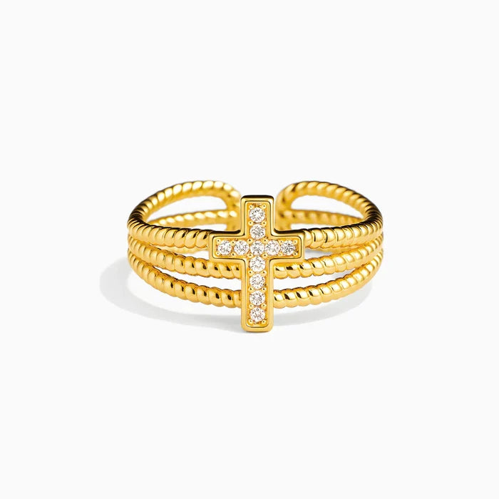Beatriz | Gold-Plated Divine Protection Ring