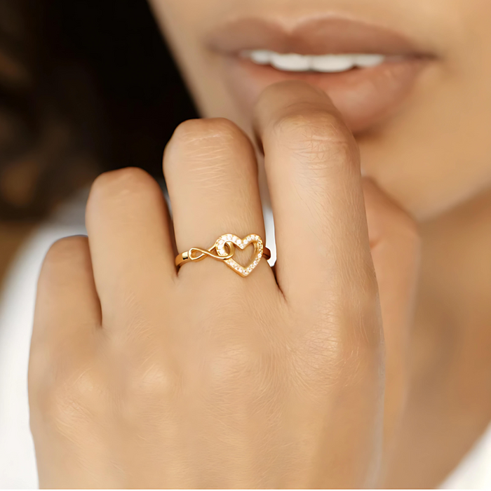 Beatriz | Gold-Plated Love Ring