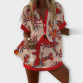 Beatriz | Set Beach Print Lobster