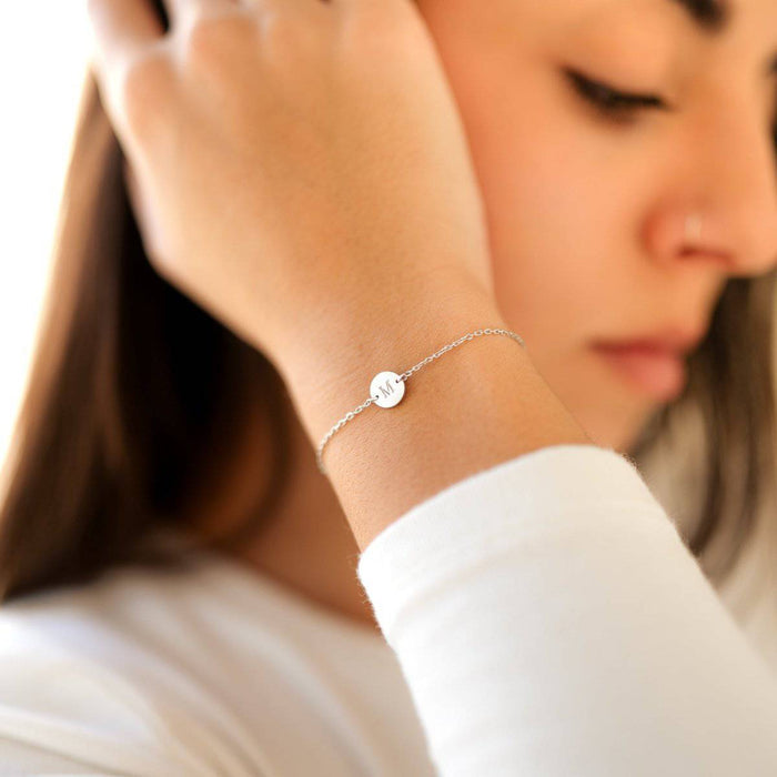 Beatriz | Silver Bracelet with Initial