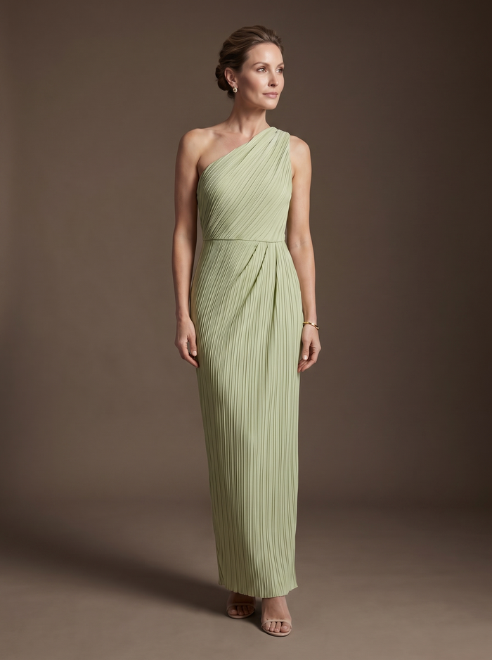 Benita pleated maxi dress — EMMA, gala studio