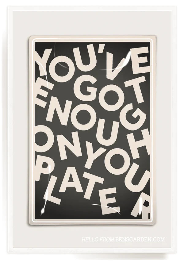 Ben's Garden | You've Got Enough On Your Plate, Valet Glass Tray