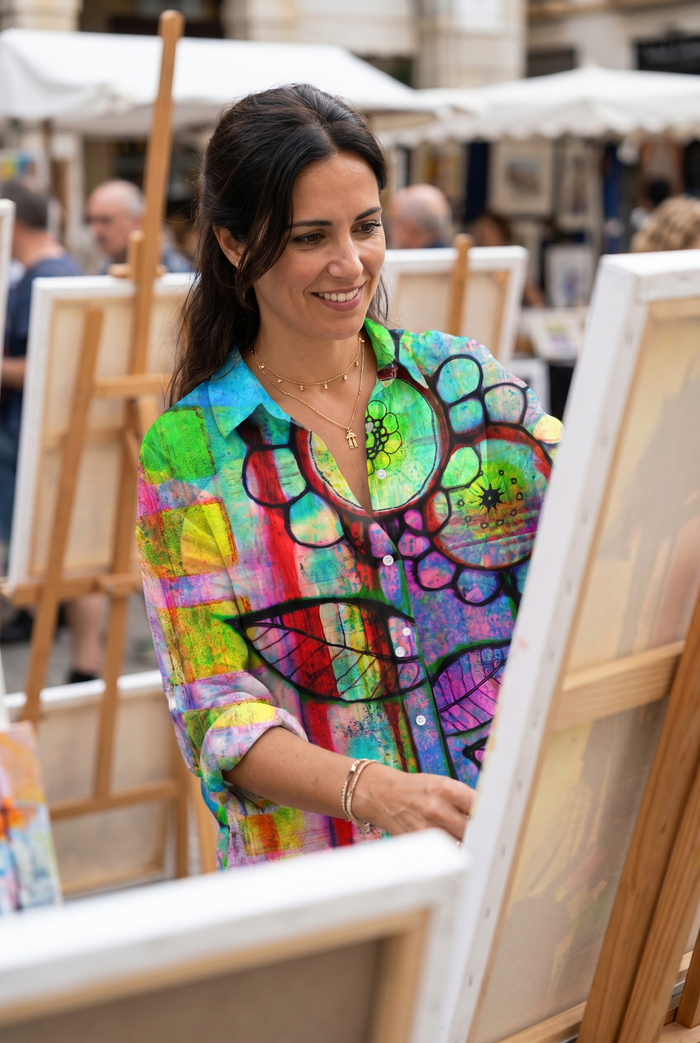 Bernadete | Blouse Floral Artistic