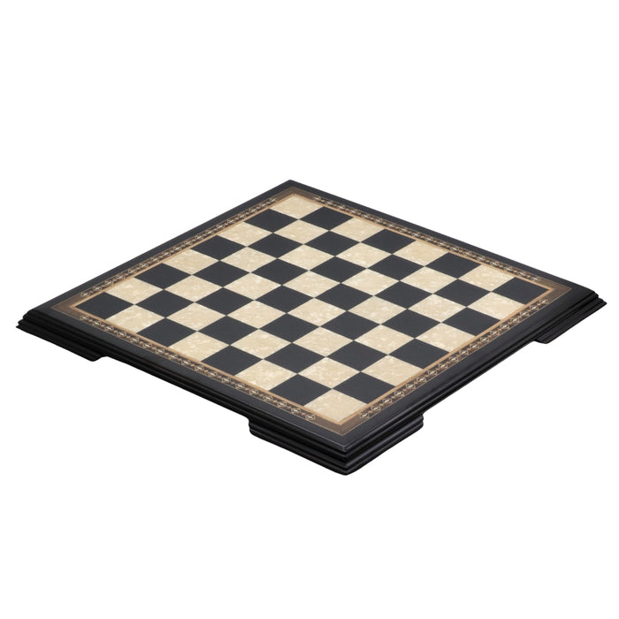 BLACK Chess Board | Mother of Pearl & Mosaic | 50mm Squares