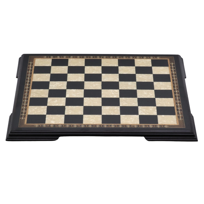 BLACK Chess Board | Mother of Pearl & Mosaic | 50mm Squares