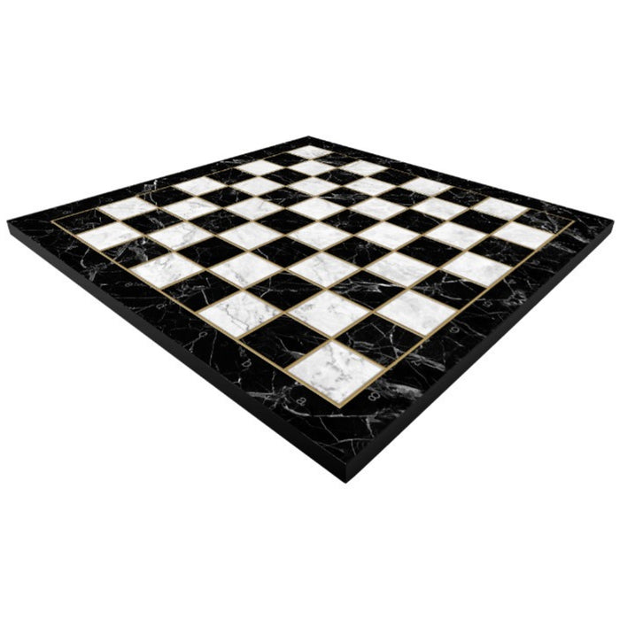 Black Marble Finish Chess Board | 37 mm Squares