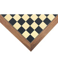 BLACK STAINED POPLAR & SYCAMORE | Walnut Border | Deluxe | 50mm Squares