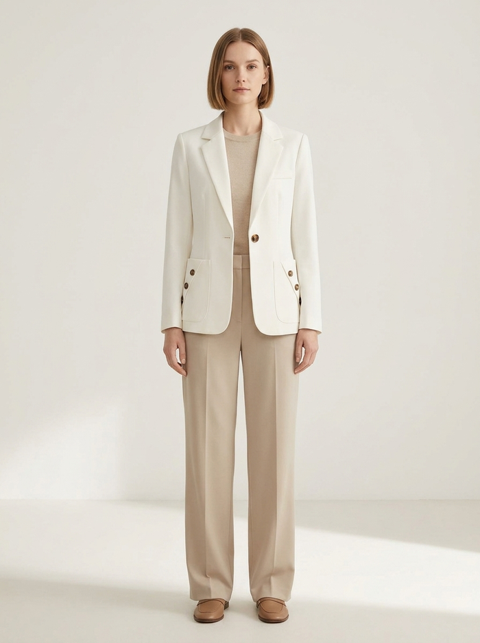 Blazer Line Charming white - editorial hero
