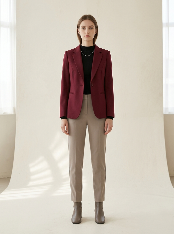 Blazer Line Ideal burgundy - editorial hero
