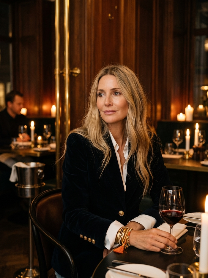 Blazer Line Luxurious - candlelit restaurant lifestyle mood